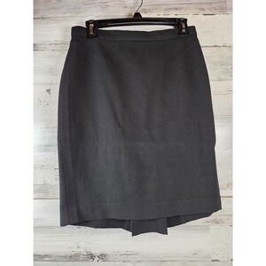 Ann Taylor Black Pencil Skirt Size 2 Fully‎ Lined Career Office Workwear